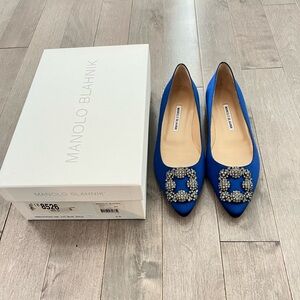 NEW Manolo Blahnik Hangisi Shoes - size 39. Never worn.